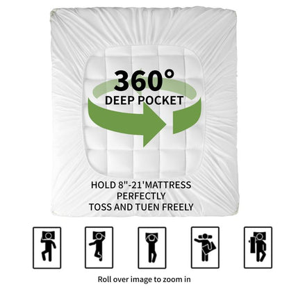 Hotel Luxe Cooling Mattress Topper